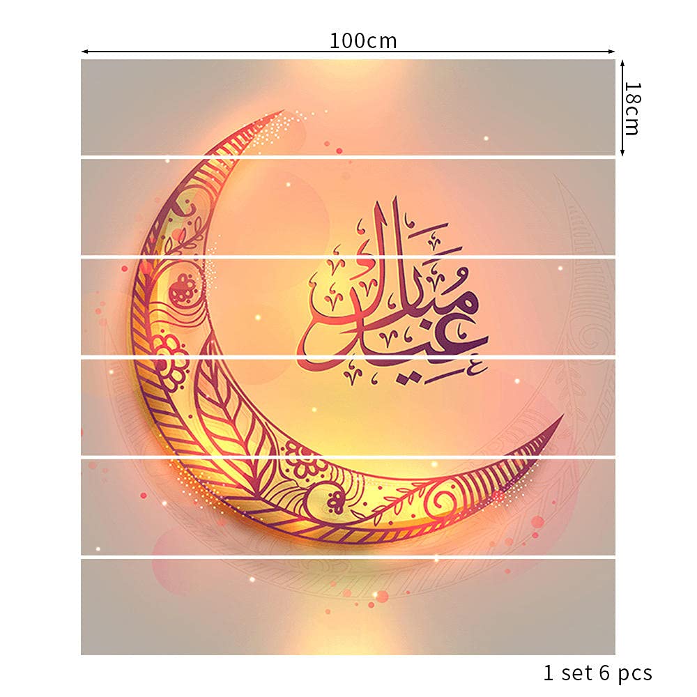 Naklejki Na Schody Mural Samoprzylepnecrescent Moon Drukowanie Schody Naklejki 3D Naklejki Kroki Dekoracyjne Wodoodporne Naklejki Ścienne Pcv-6P (18X100Cmx6Pcs)