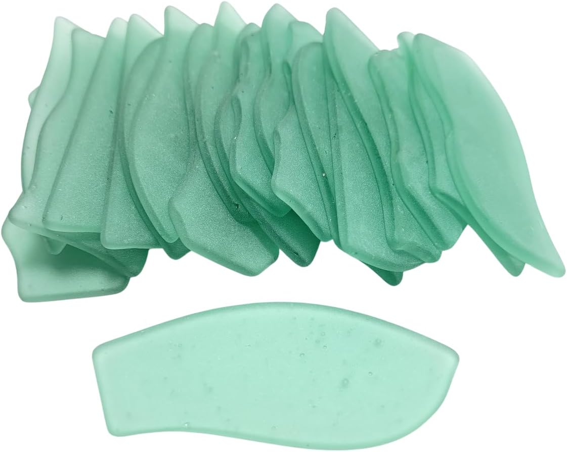 Sea Glass Place Cards - Mint Green - Irregular Shapes