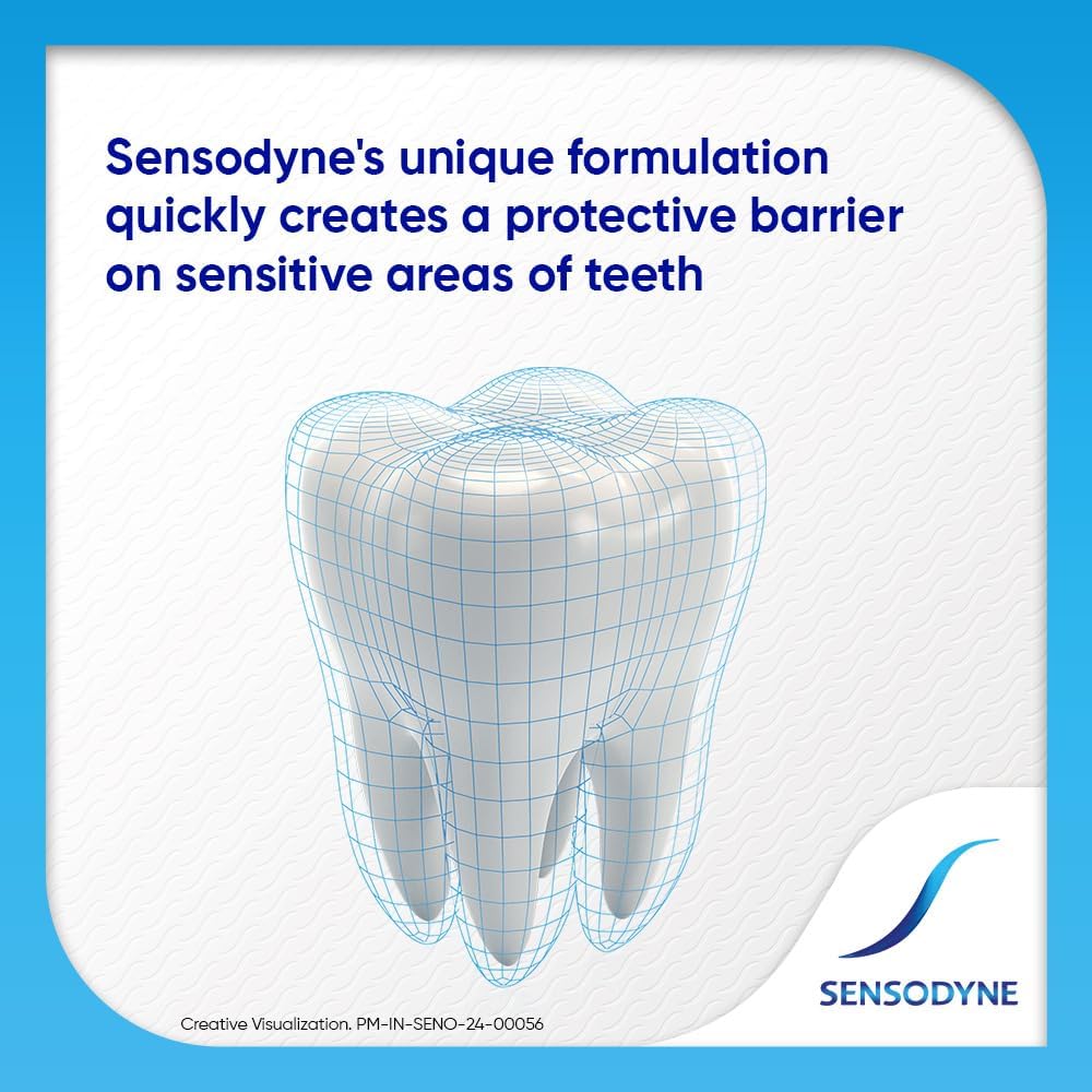 Sensodyne Toothpaste Rapid Relief | Fast Sensitivity Relief Tooth Paste Pack of 1-80g | Fresh Taste | Dentist Recommended product image 3
