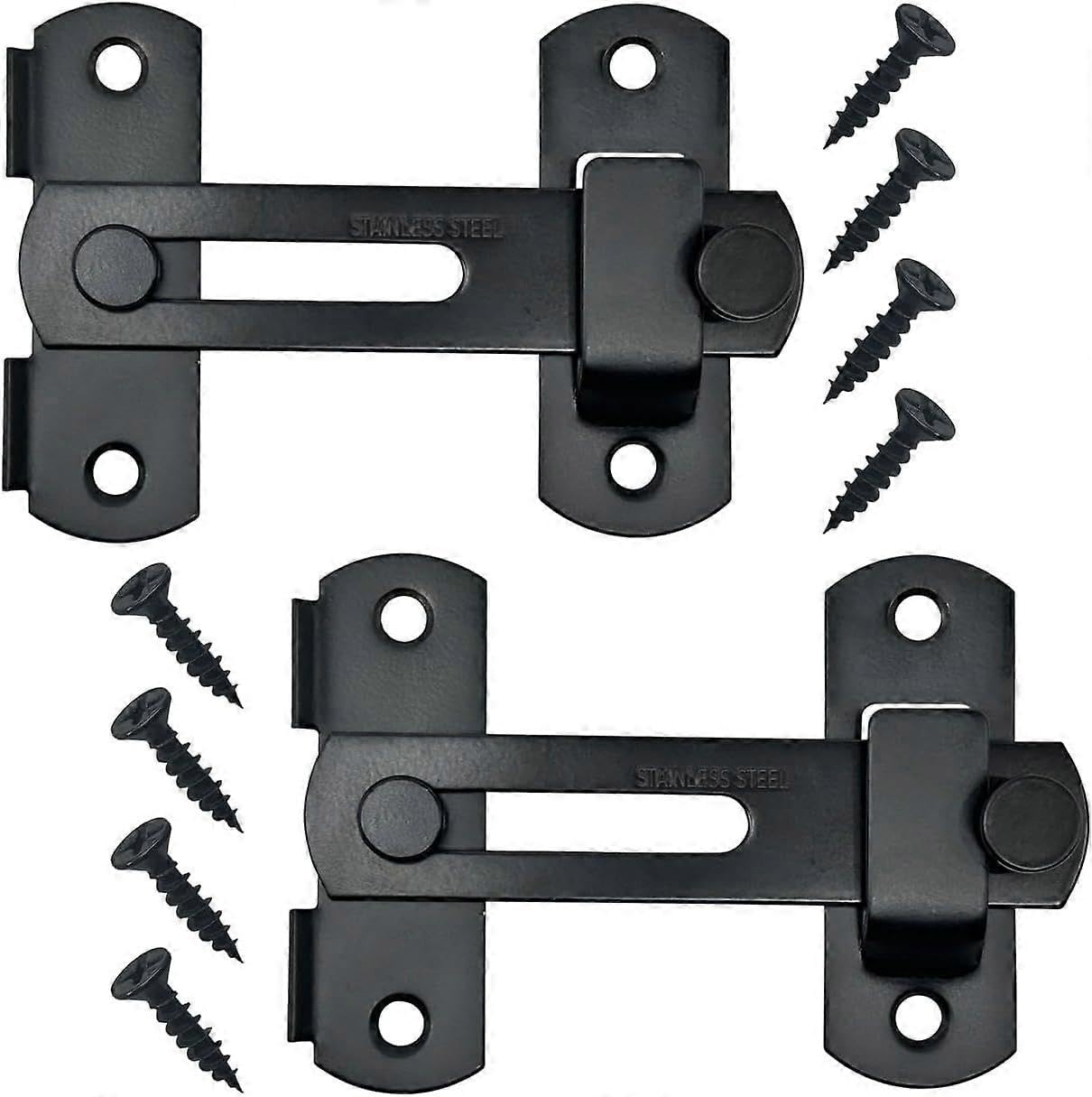 Joyhappst Image Color 4 Inch Flip Latch Gate Latch Stainless Steel Safety Door Lock For Barn