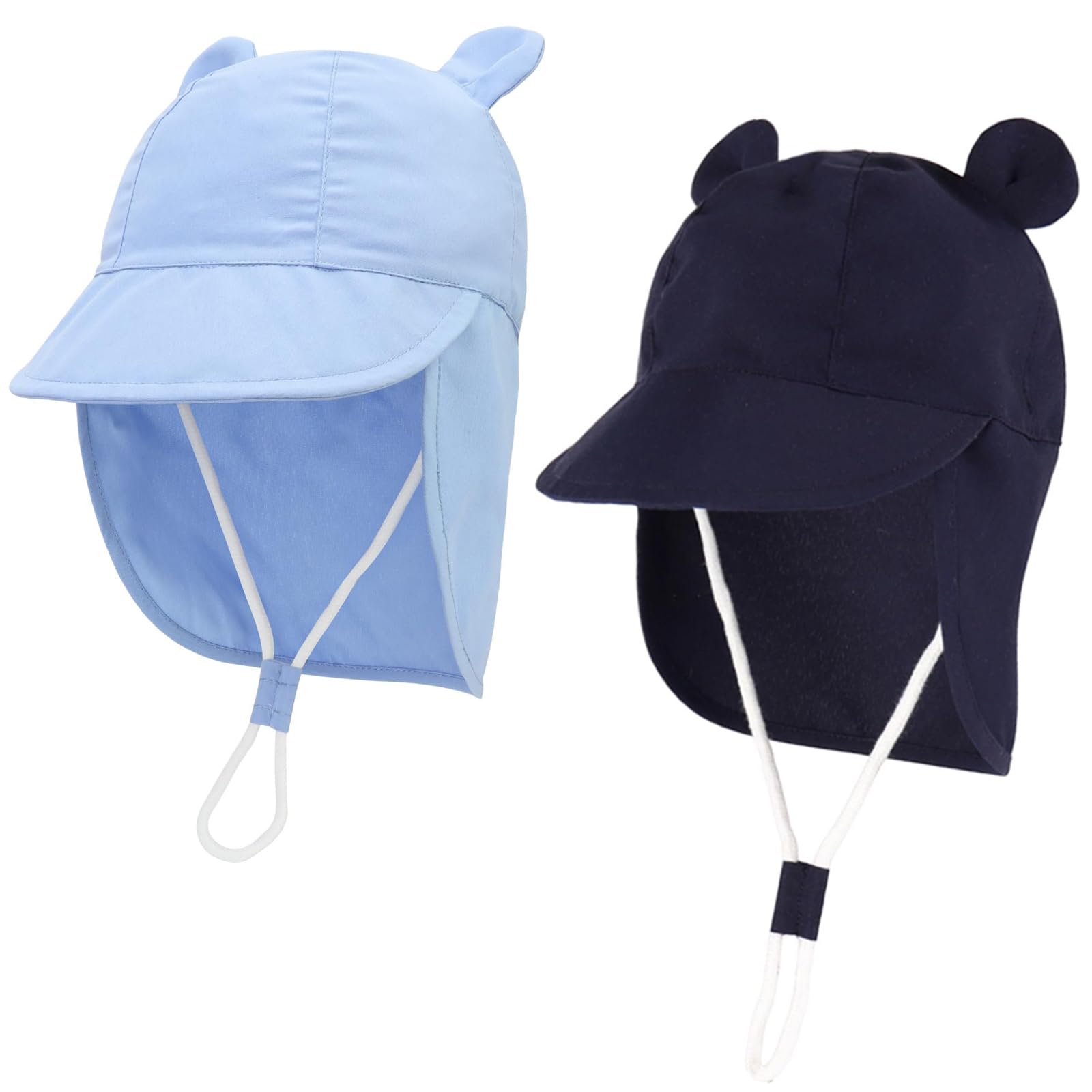 Baby Sun Hat Toddler Bucket Hat Wide Brim Summer Beach Cap with Neck Protection UPF50 for Kids Child Boys Girls 1-4 Years — view 16