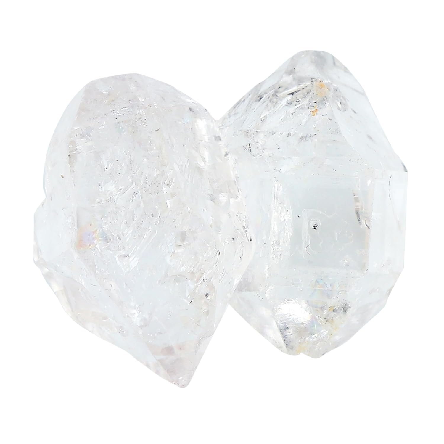 (2pcs Natural Raw Herkimer Diamond Quartz Gemstones,...