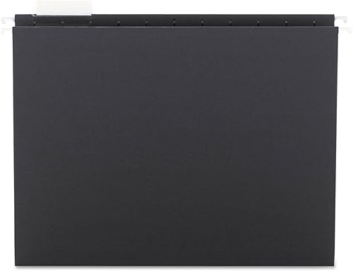 Smead 64062 Carpetas colgantes 1/5 corte 11 puntos Stock Letter Negro 25/Caja