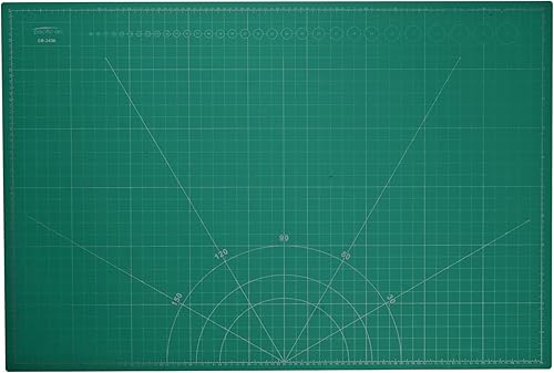 Miniatura 8 de Pacific Arc Tapete de corte autorreparable de doble cara, tapete de corte giratorio de vinilo grueso y duradero para coser, tapete de corte de tela