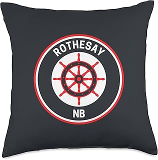 Vintage Rothesay New Brunswick Throw Pillow