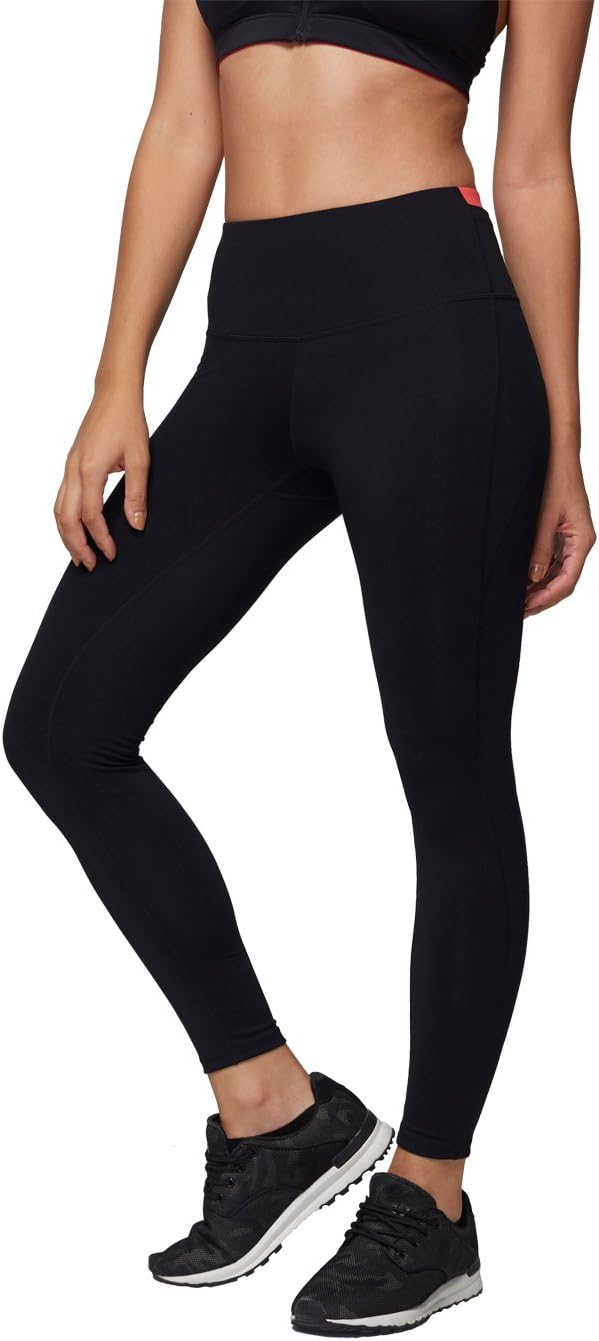 AJISAI Womens Workout Leggings High Waist Tummy Control Yoga Running Pants Non See-Through Fabric Color Waist Pink Size L