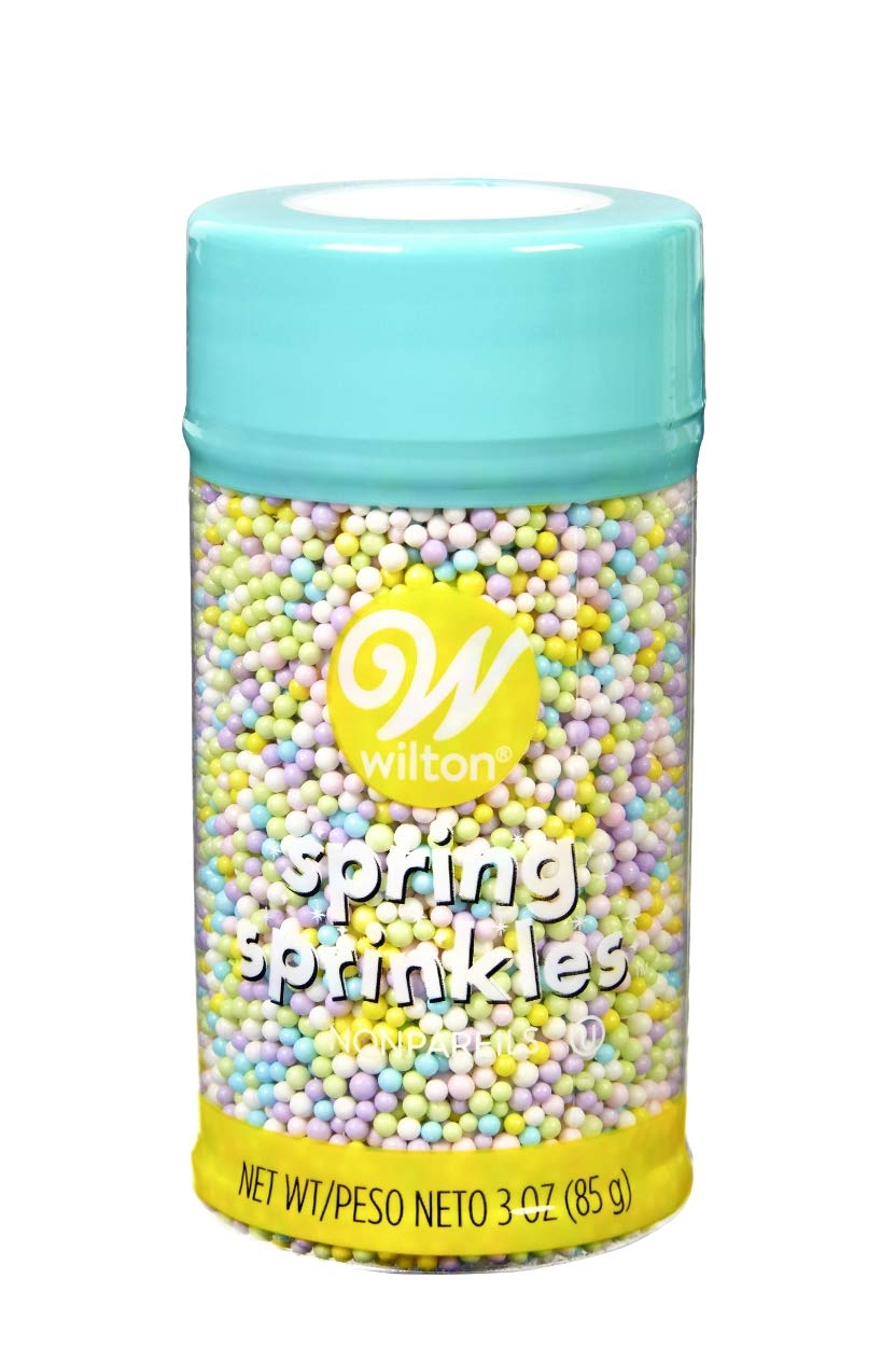 Wilton Sprinkles Nonpareils Spring/Easter Colors 3 Oz