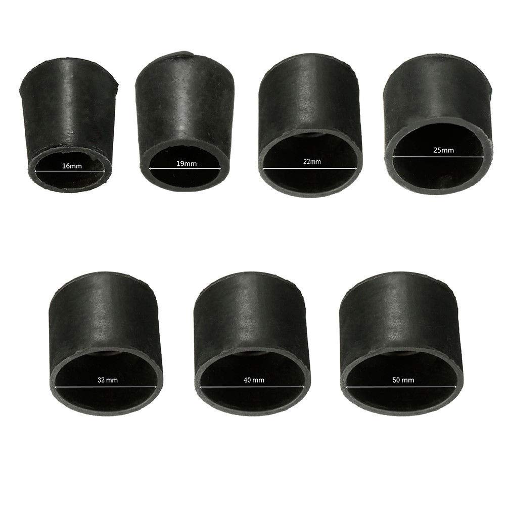 Protectores de suelo, almohadillas para pies de me 20 tapas de silicona for patas silla, fundas for muebles, protectores suelo antideslizantes, y copas for(50mm)