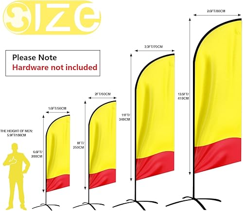 Miniatura 2 de Banderas de plumas publicitarias personalizadas para negocios al aire libre, texto con logotipo personalizado, bandera de swooper personalizada,