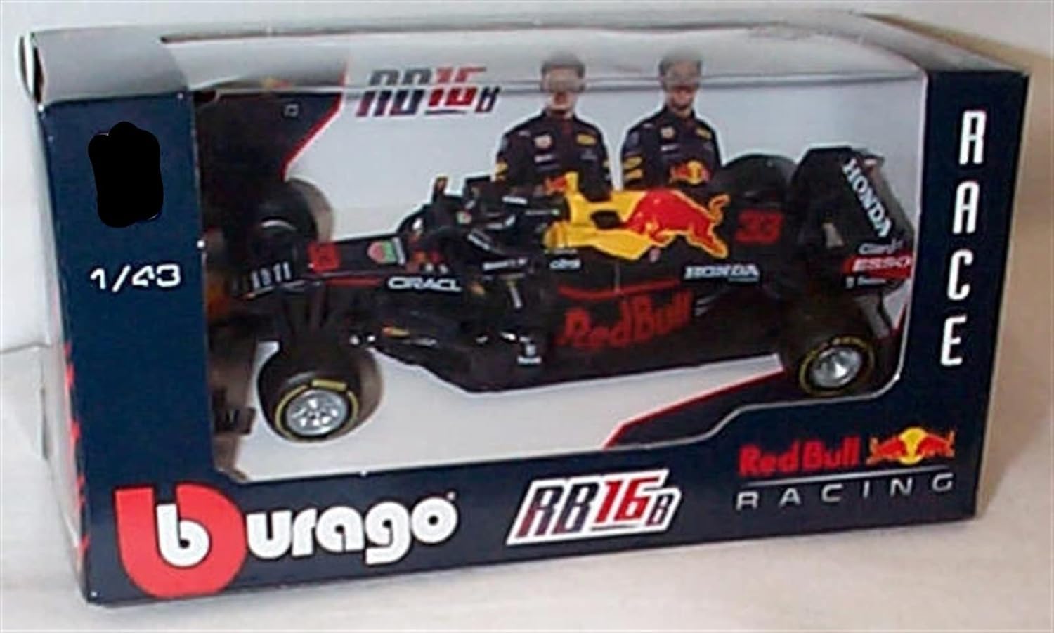 Burago F1 2021 Aston Martin Racing RB16B Max car 1:43 scale diecast model