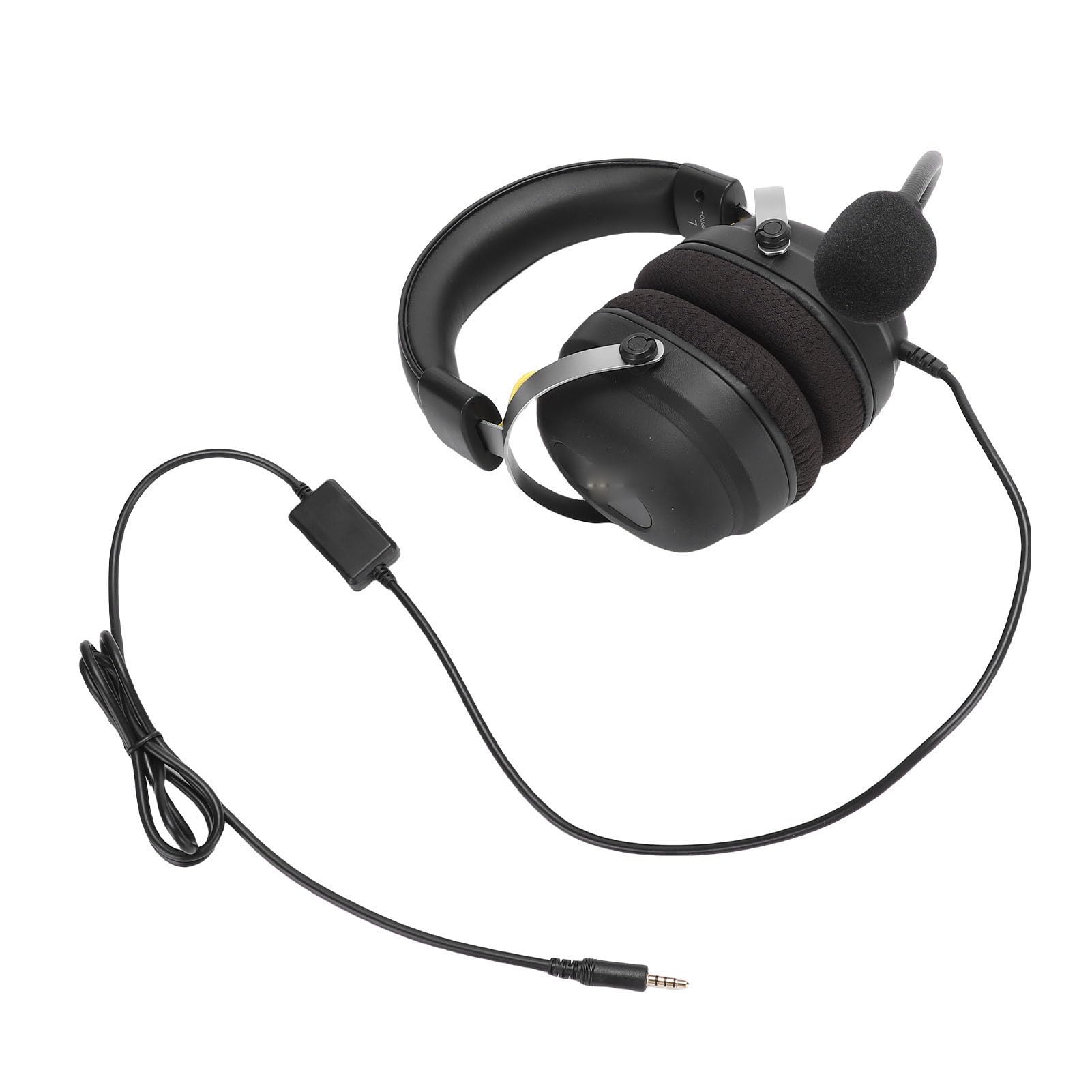 AMONIDA Gamingowy Zestaw Słuchawkowy, Dźwięk Przestrzenny 360°, Ergonomiczne Słuchawki do Gier z lokalizacją Dźwięku, Gniazdo 3,5 Mm Typu Plug and Play
