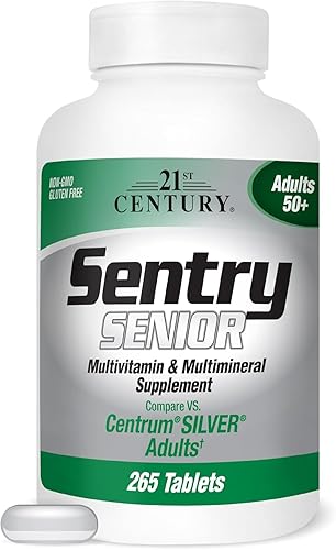 21st Century Sentry Senior Tablets - 265 unidades, paquete de 3