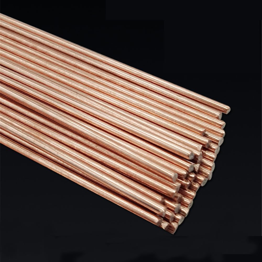 20 varillas de soldadura de latón de 500 mm, no requiere polvo de soldadura, alambre de soldadura de electrodo de bronce for una fácil soldadura Herramientas(3.0mm)