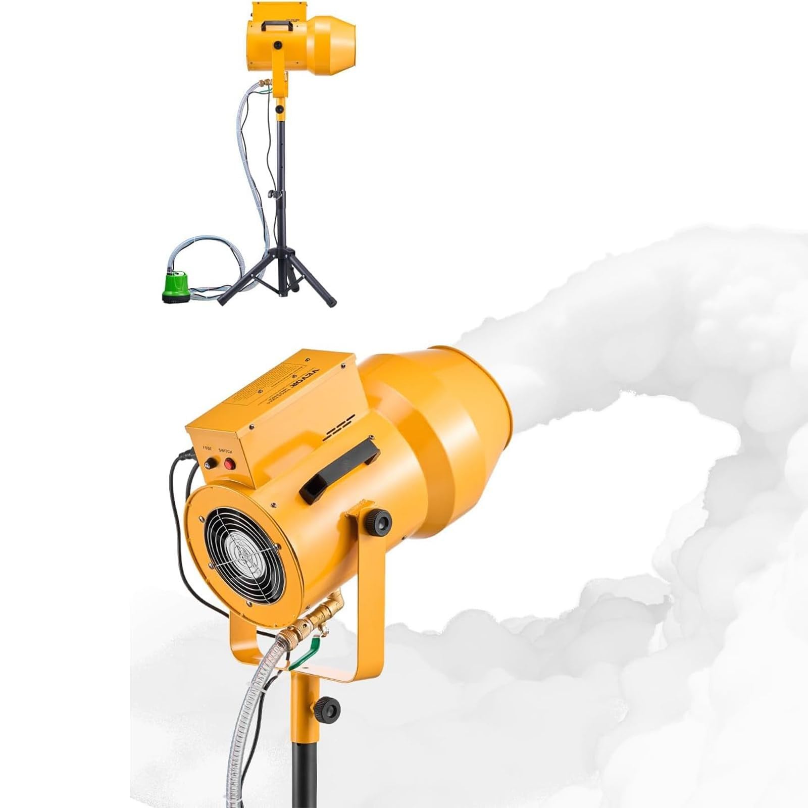 Leistungsstarke 1000-W-Schaummaschine for Partys, 6–8 m Sprühentfernung, 80 Quadratmeter Abdeckung, Spaß for alle Altersgruppen, Geburtstagsfeiern(Yellow)
