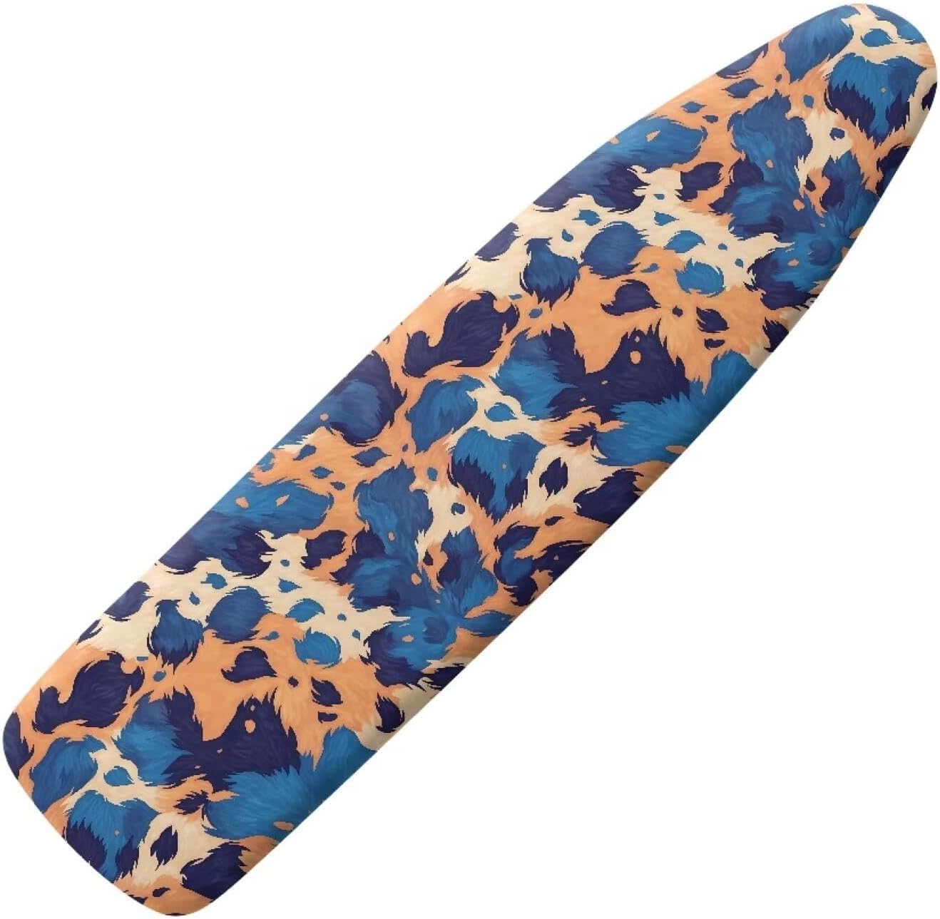 Retro Ditsy Floral Ironing Board Cover Beige Forest Flowers Standard Size 15" X 54" Ironing Board Cover, French Pastoral Style Easy to Clean and Wipe Machine Washable