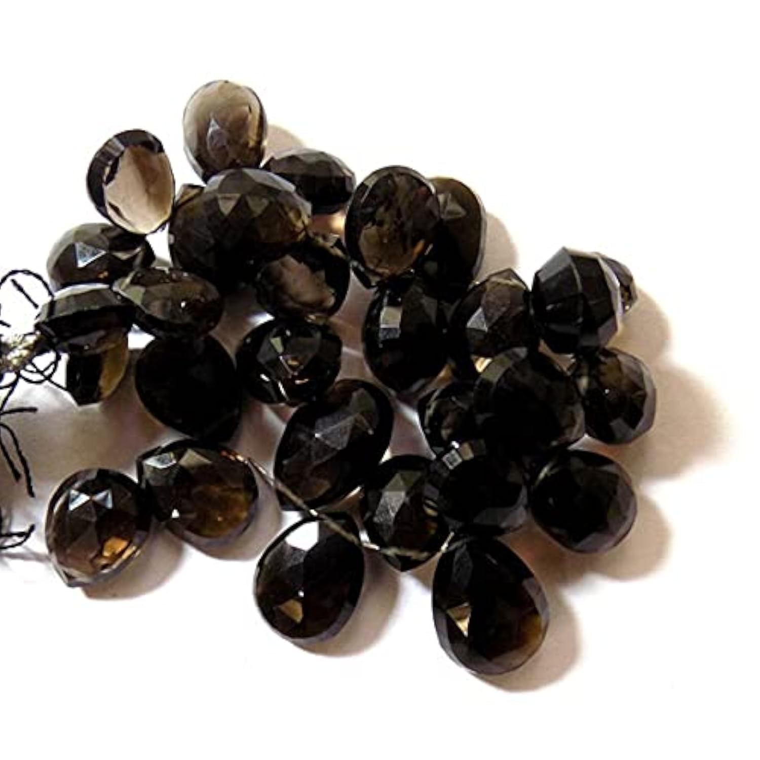 Perles en quartz fumé LKBEADS pour créer vos colliers bohèmes chic d'automne