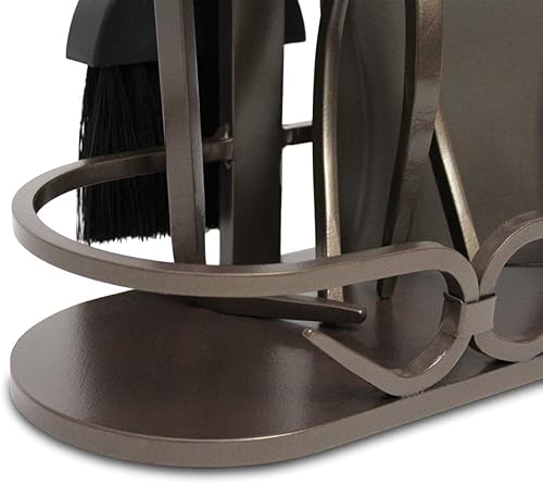 Miniatura 3 de Pilgrim Home & Hearth 18047 - Juego de herramientas para chimenea con puerta de hierro