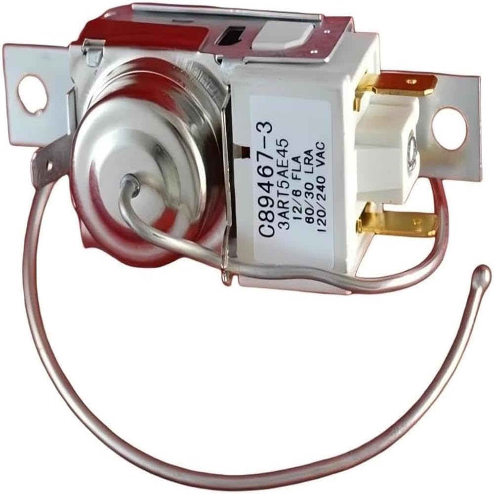 W10752646 Temperature Control Thermostat - Replacement for Roper Kenmore Whirlpool Refrigerator Temperature Control - AP5956381 4344225 C8946702 C8946703 PS10062758 Fridge Thermostat Replacement