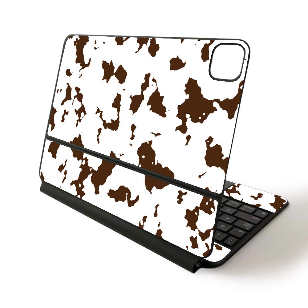 MightySkins Skin Compatible with Magic Keyboard iPad Pro 11-inch (2020) - Brown Cow | Protective, Durable, and Unique Vinyl Decal wrap Cover | Easy to Apply and Change Style | Made in The USA