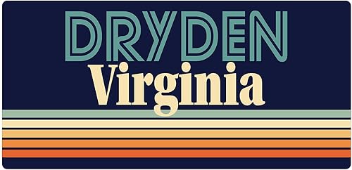 Miniatura 1 de Dryden Virginia - Imán para nevera (5 x 2.5 pulgadas), diseño retro