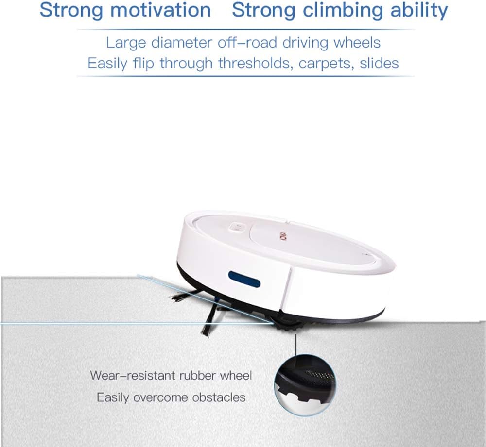 KONKA Robot Vacuum Cleaner demonstrating strong climbing ability with wear-resistant rubber wheels