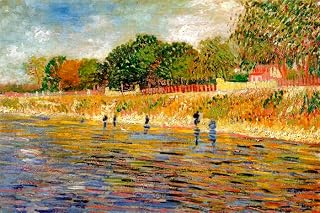 TopVintagePosters Banks Of The Seine River France 1887 Impressionist Painting By Van Gogh Reproduction (20” X 30” Image Size Paper)