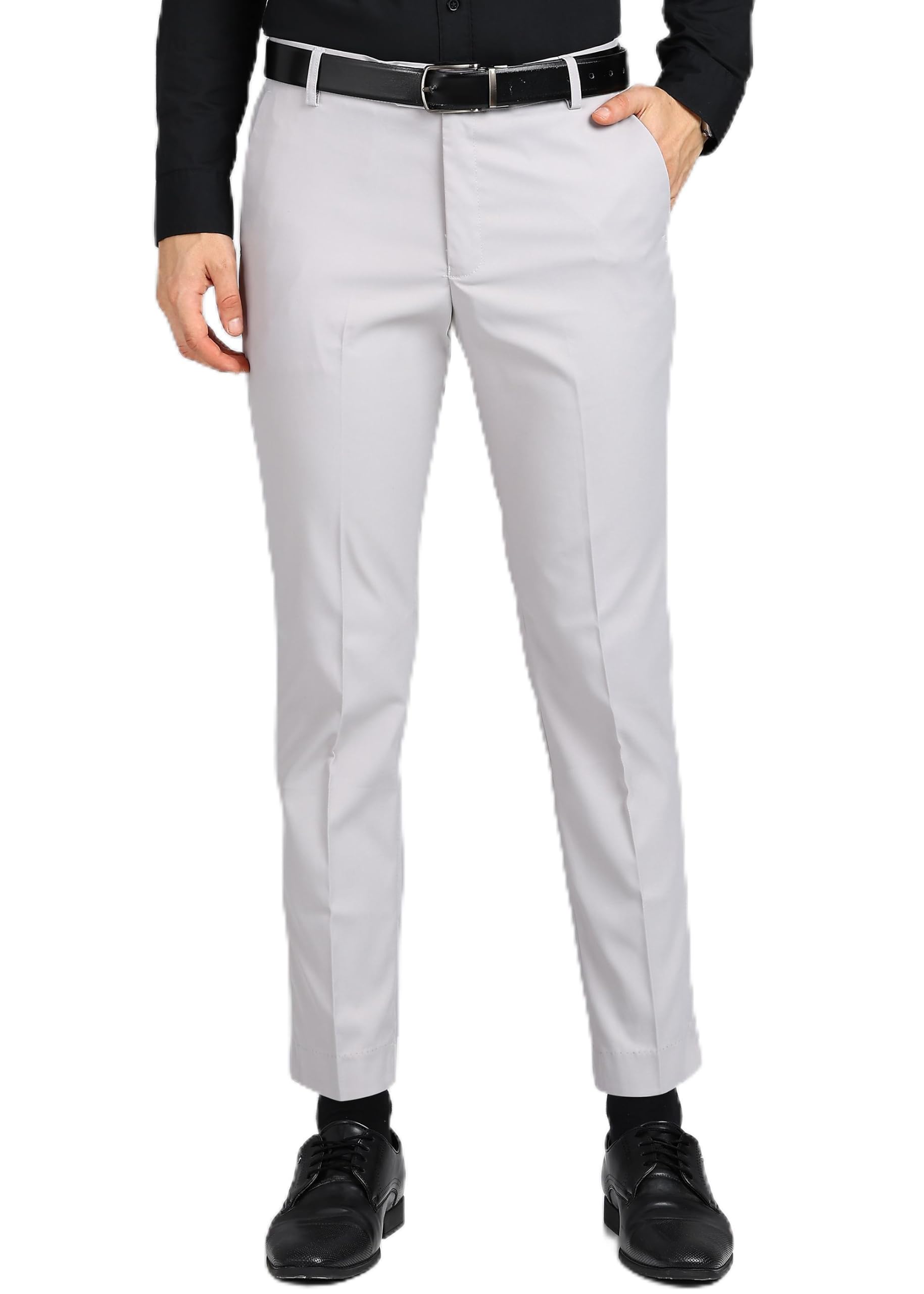 Men's Straight Fit Formal Trousers | Elegant Office Wear Pants | Smart Fit-picture-51