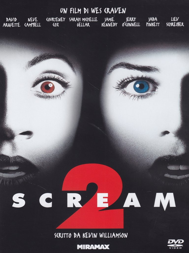 Scream 2 It Import Amazon De David Arquette Marco Beltrami Neve Campbell Courtney Cox Sarah Michelle Gellar Heather Graham Jada Pinkett Smith Liev Schreiber Tori Spelling Wes Craven Dvd Blu Ray