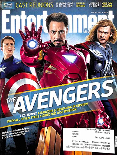 Entertainment Weekly May 4, 2012 The Avengers Robert Downey Jr. Chris Evans, Chris Hemsworth