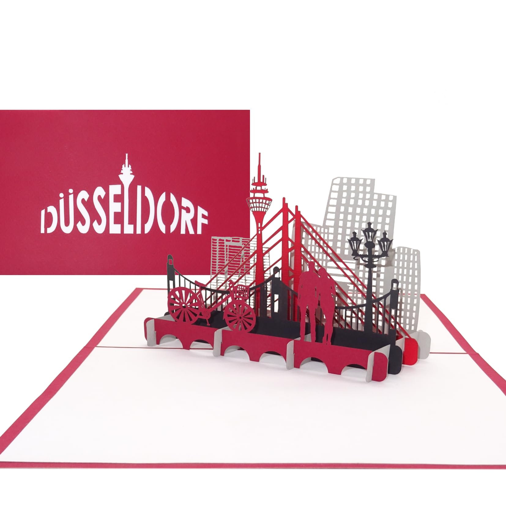BIGLIETTO POP-UP 3D Carta Di Anniversario Biglietti D'auguri Compleanno