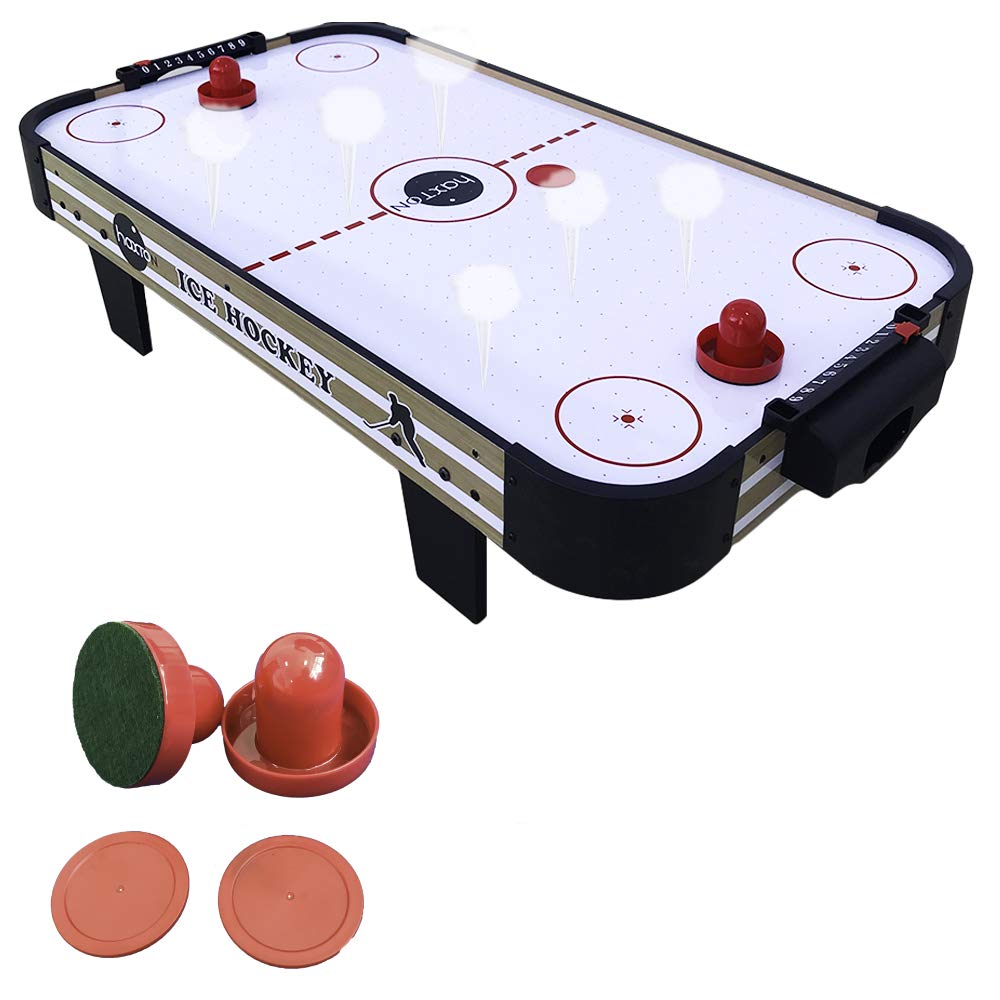 Buy haxTON Air Hockey Table with Air Hockey Pucks and Pushers, table