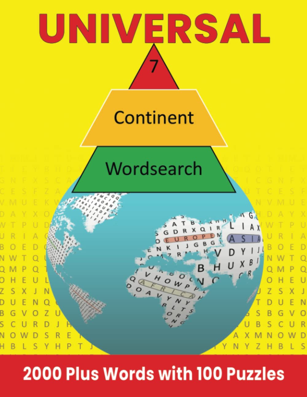 Universal Word Search Puzzles 7Continent 2000 Plus Words With 100 Puzzles