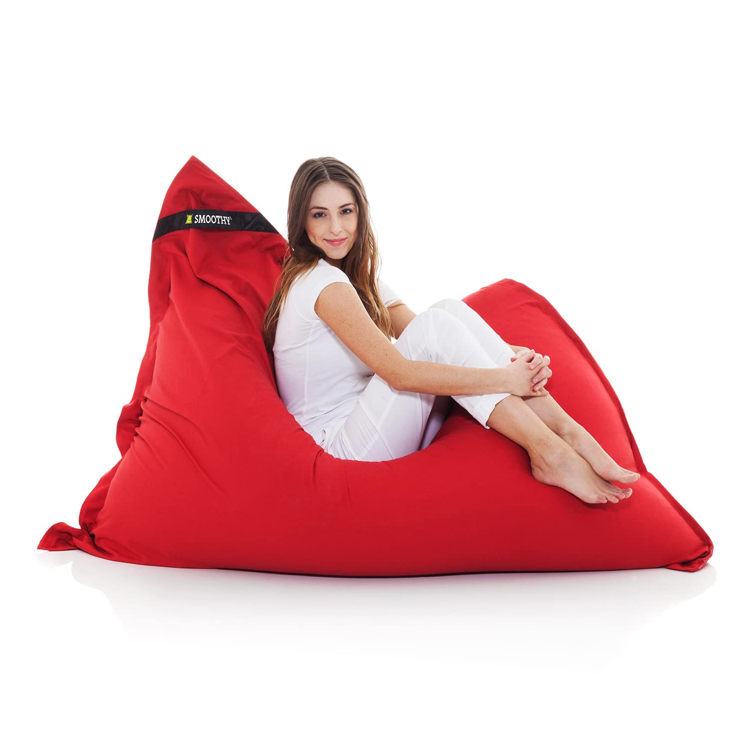 Pouf Géant Smoothy Cotton XXL 180x140cm - Remplissage Billes EPS | Détente Intérieur