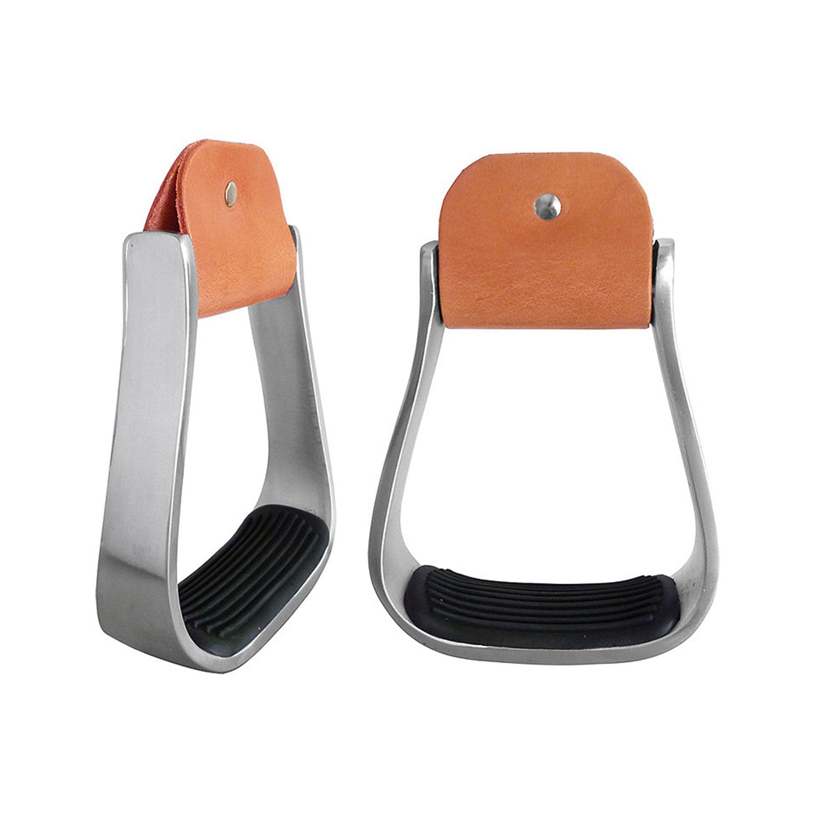 Staffe Western Imbottite in Alluminio Staffe Leggere per Equitazione per Selle per Forniture per Equestri Sicurezza Copriscarpe Sicurezza con Tappetino in Gomma Antiscivolo