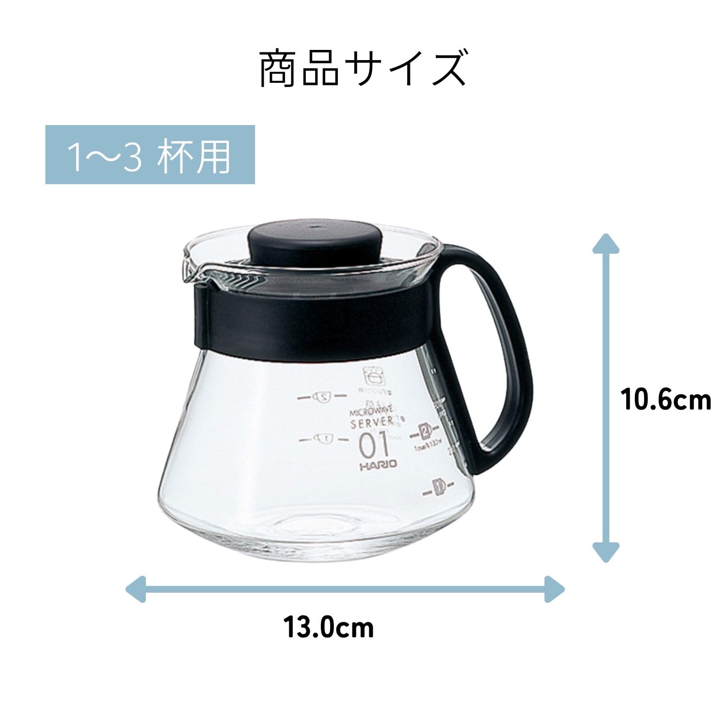 Amazon｜HARIO (ハリオ) V60 レンジサーバー 360ml 1~3杯用 ブラック
