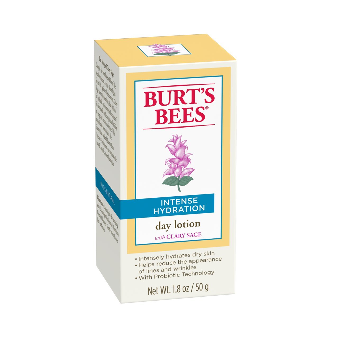 Burt's Bees Intense Hydration Day Lotion, Moisturizing Face Lotion, 1.8 Ounces