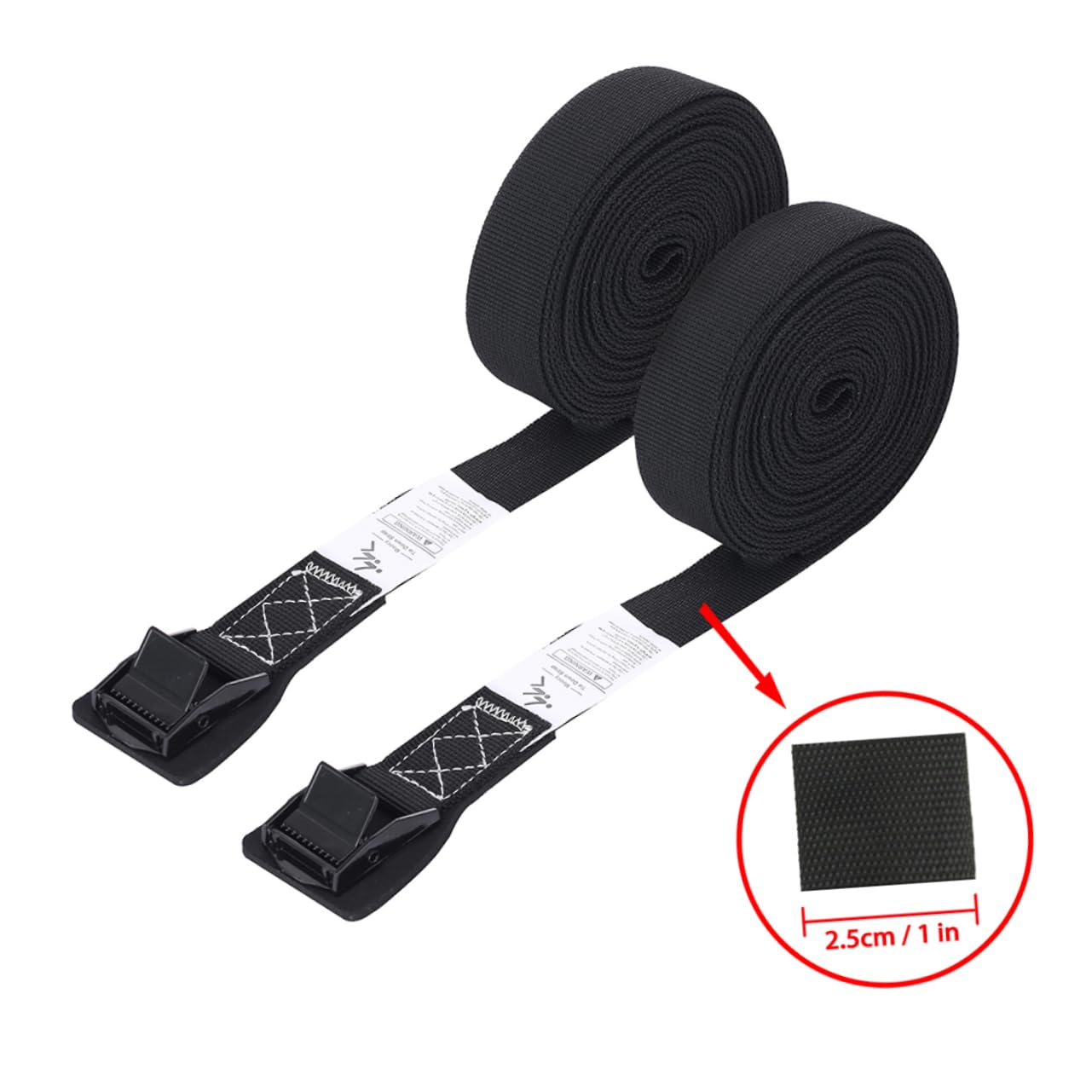 OATIPHO 16ft Boat Strap Kayak Tie Downs Ratchet Tie Down Straps Car Roof Rack Bind Belts