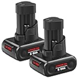 Mrupoo 2-Pack 5.0Ah Replacement Battery Compatible with Milwaukee M12 Battery 12V Lithium-Ion – Works with 48-11-2460, 48-11-2412, 48-11-2401 Cordless Tools