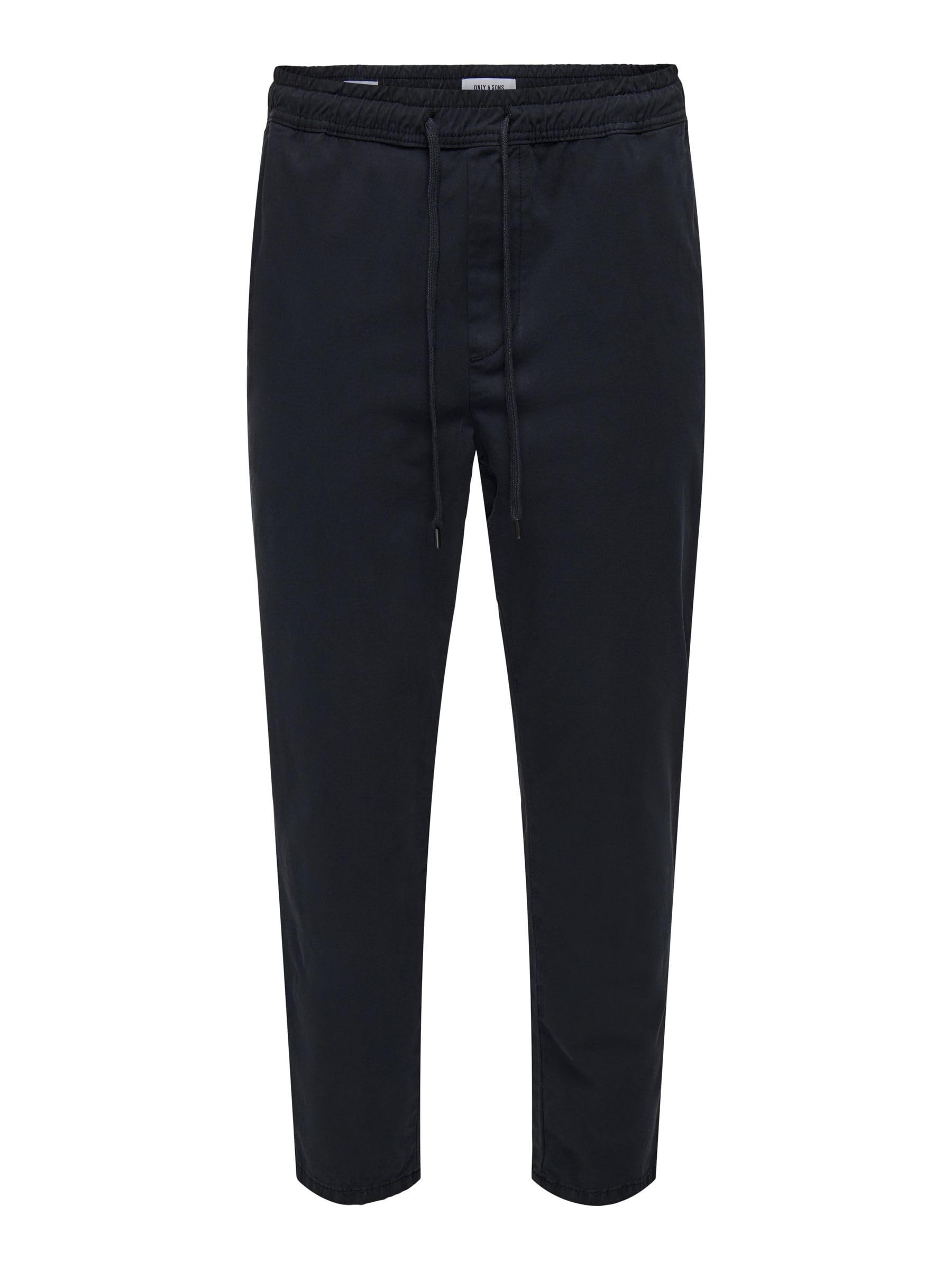Only & Sons Tapered Fit Chinos Pants, Dark Navy, S