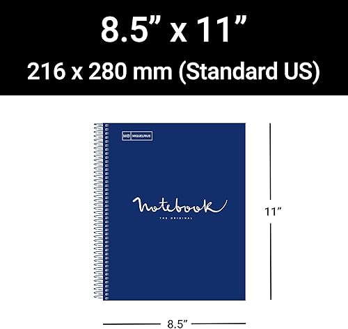 Miniatura 2 de Miquel Rius M Emotions - Cuaderno de 1 materia, forrado de 11 x 8.5 pulgadas, 80 hojas de papel pesado, 3 agujeros perforados, microperforado,