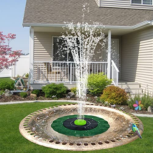JORAKI Solare Fontana Pompa, 1W Pompa Acqua Solare Fontana da Giardino con 9 Ugelli, Fontana Solare per Bagno, Uccelli,Acquario,Stagno o Decorazione del Giardino - Image 3