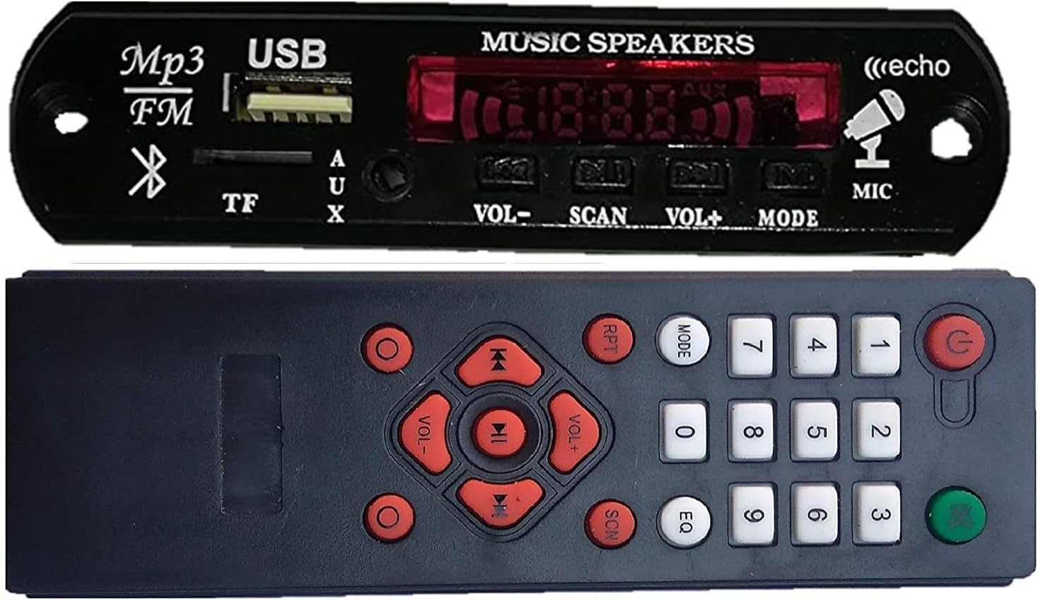 Bluetooth FM USB AUX Card MP3 Stereo Audio Player Decoder Module Kit with Remote