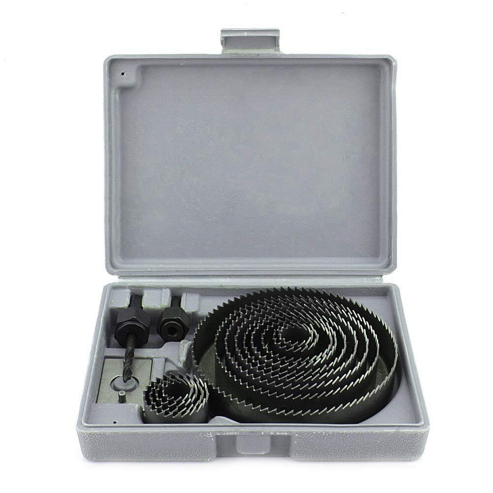 See full amazon price history chart for Mawson 16 Pcs Hole Saw Cutter Tool Set Kit Carbon Steel – (Size 19-127mm) (Black) Mawson 16 Pcs Hole Saw Cutter Tool Set Kit Carbon Steel – (Size 19-127mm) (Black) (B08MQCLD1C) Amazon Price History, Amazon Price Tracker
