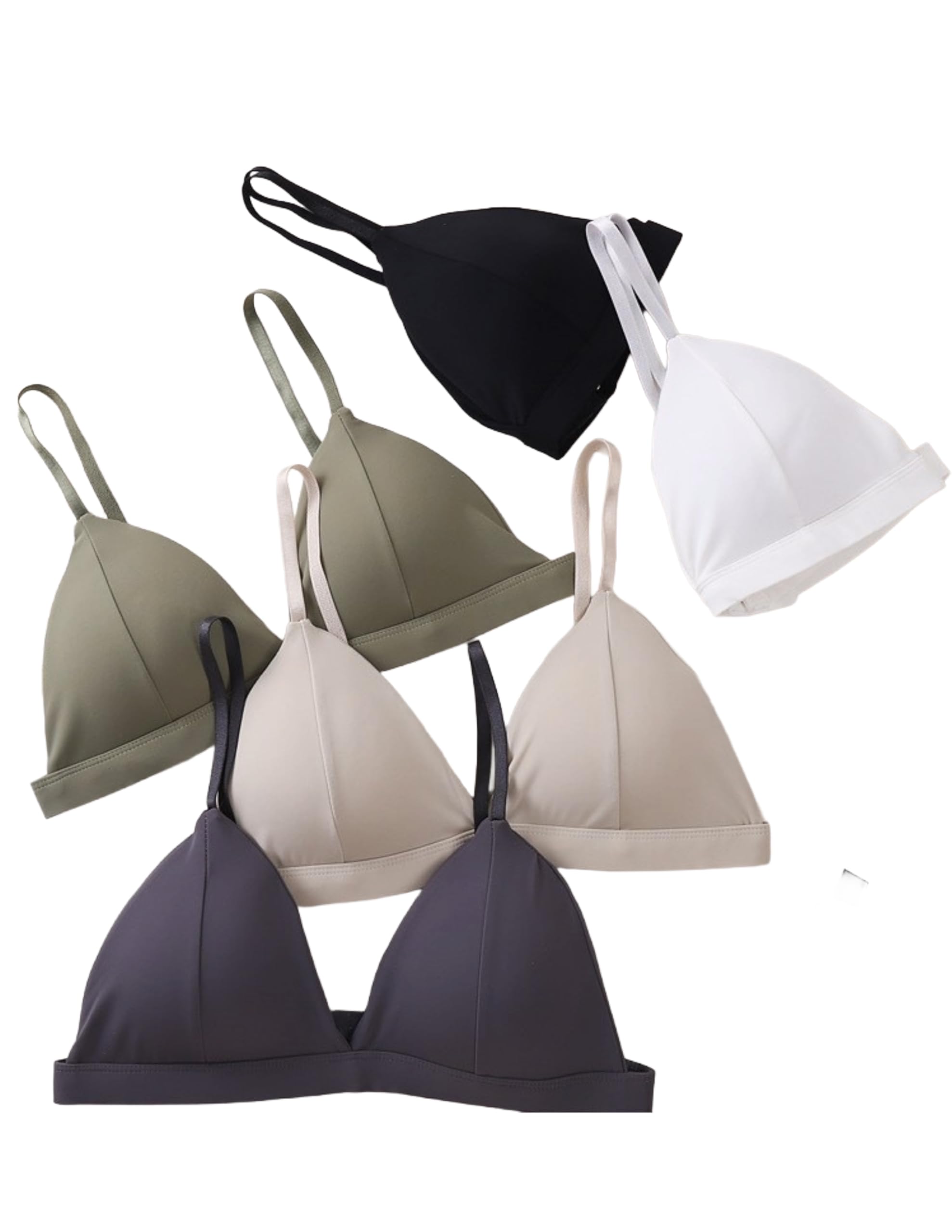 Women Girls Cotton Nylon Soft Padded Back Side Hook Bra Combo Bra Pack of 2 PIS (Free Size Fit Up to (28-30-32) Any 2 PIS Any Color-image-38