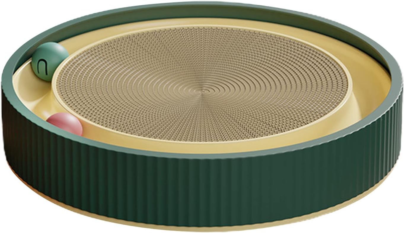 Scratch and Spin Cat and Kitten Tunnel and Track Toy,Cat Scratcher Toy, Cat Toy, Scratch pad,Scratching Toy