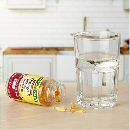 Miniatura 2 de STS Home Spring Valley Omega-3 500 mg de aceite de pescado imán para nevera de 60 unidades