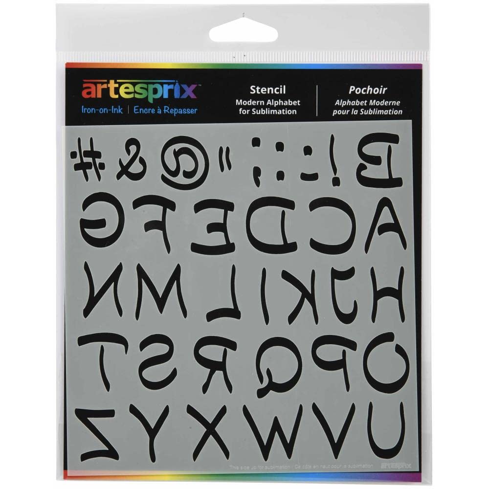 Artesprix LLC Stencil, Modern Alphabet