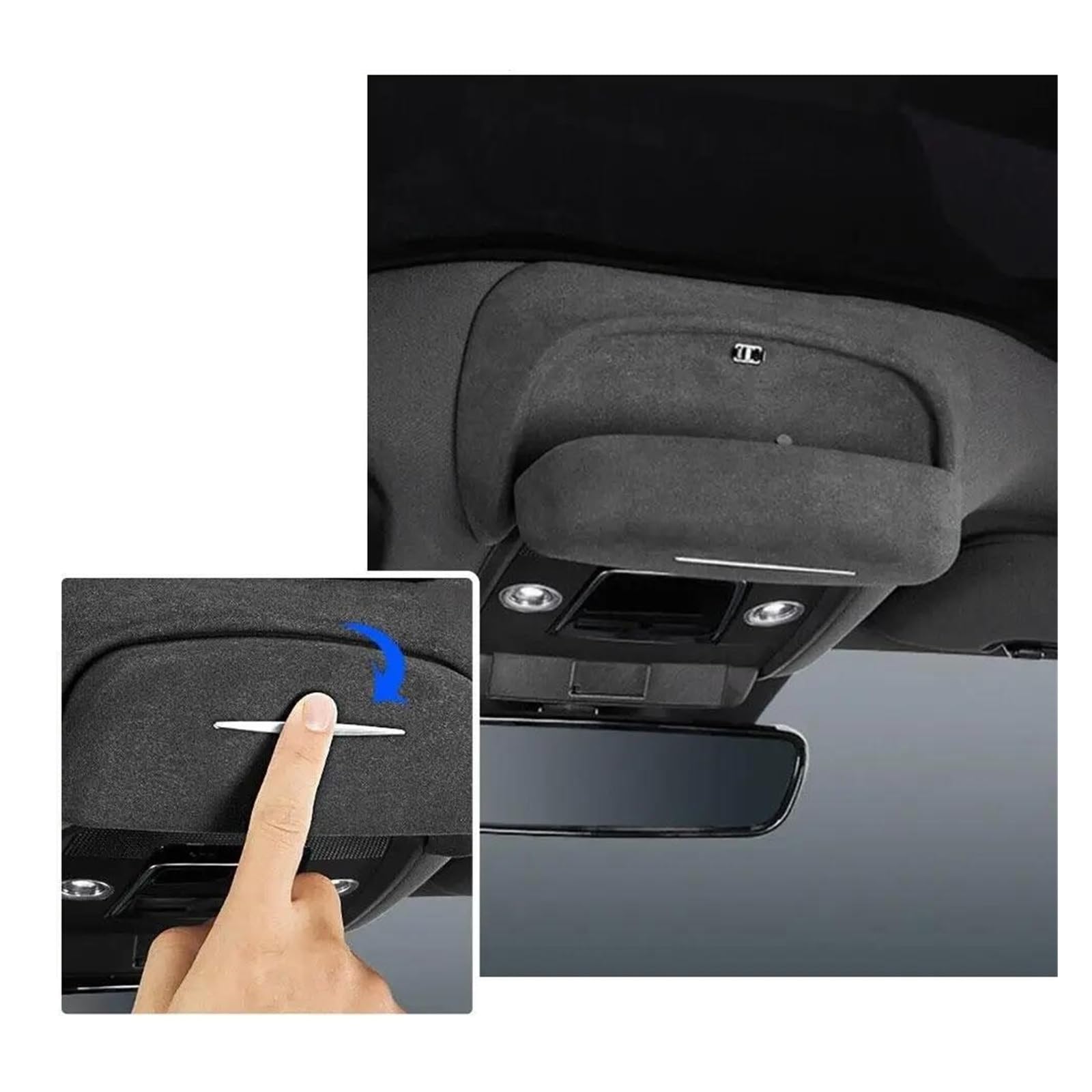 Sonnenbrillenhalter FÜR BYD FÜR Seal Sonnenbrillen Aufbewahrungsbox Auto Brillenetui Deckenhalter Organizer Innenzubehör Brillenhalter Auto Visier(ABS)
