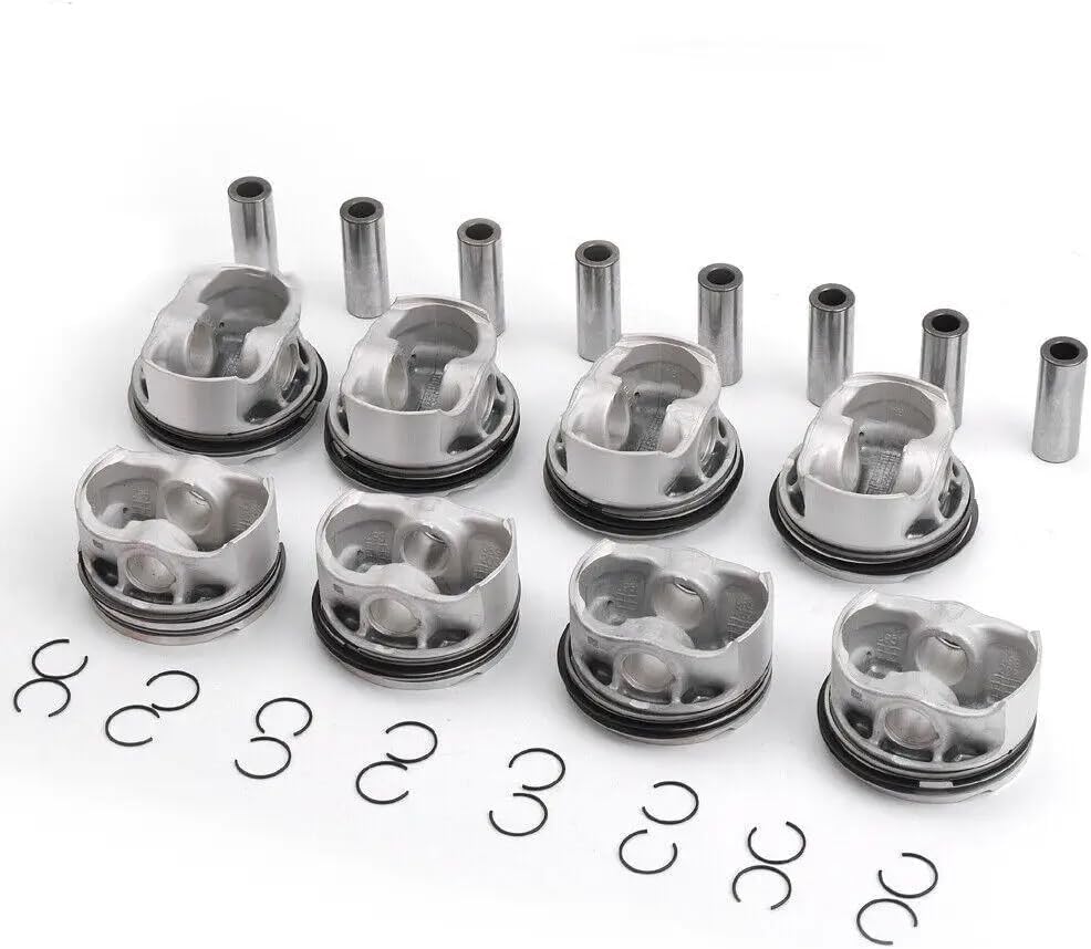 8pcs Car Pistons And Rings Kit 11257647339 11257613626 40631600 Compatible With 550i 750i X5 F01 F02 F03 E70 E71 4.4L V8 Engine N63