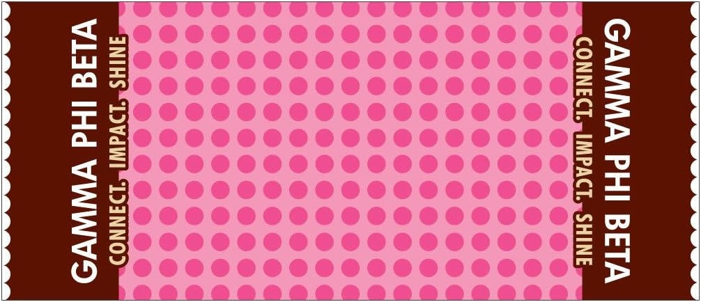 VictoryStore Ceramic Mugs - Gamma Phi Beta, Pink Polka Dot Coffee Mug, 15 ounces